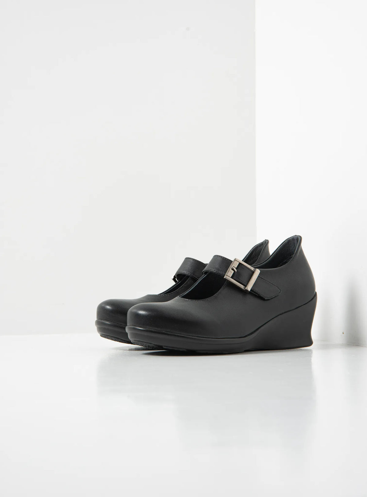 Wolky Tosca Black Leather