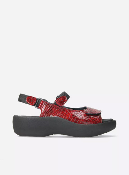 Wolky Jewel Red Croc