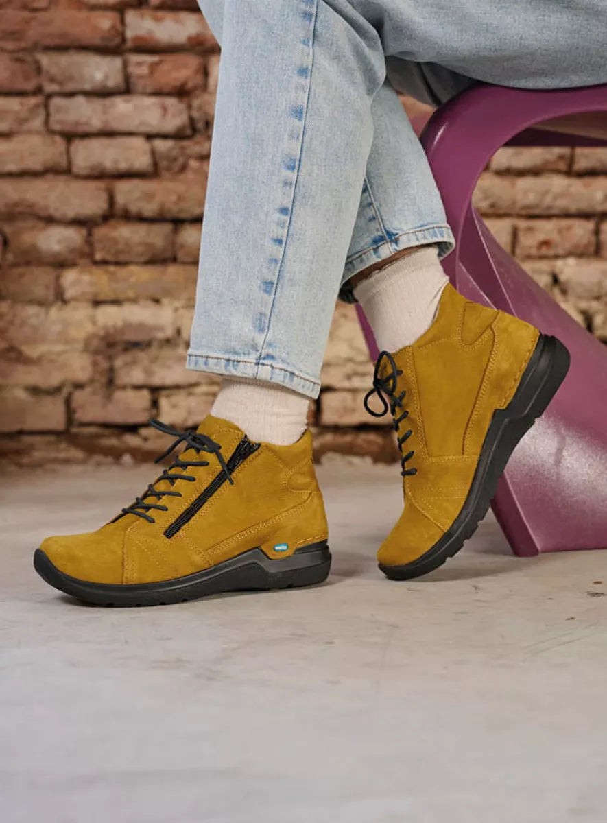 Wolky Why Mustard Nubuck
